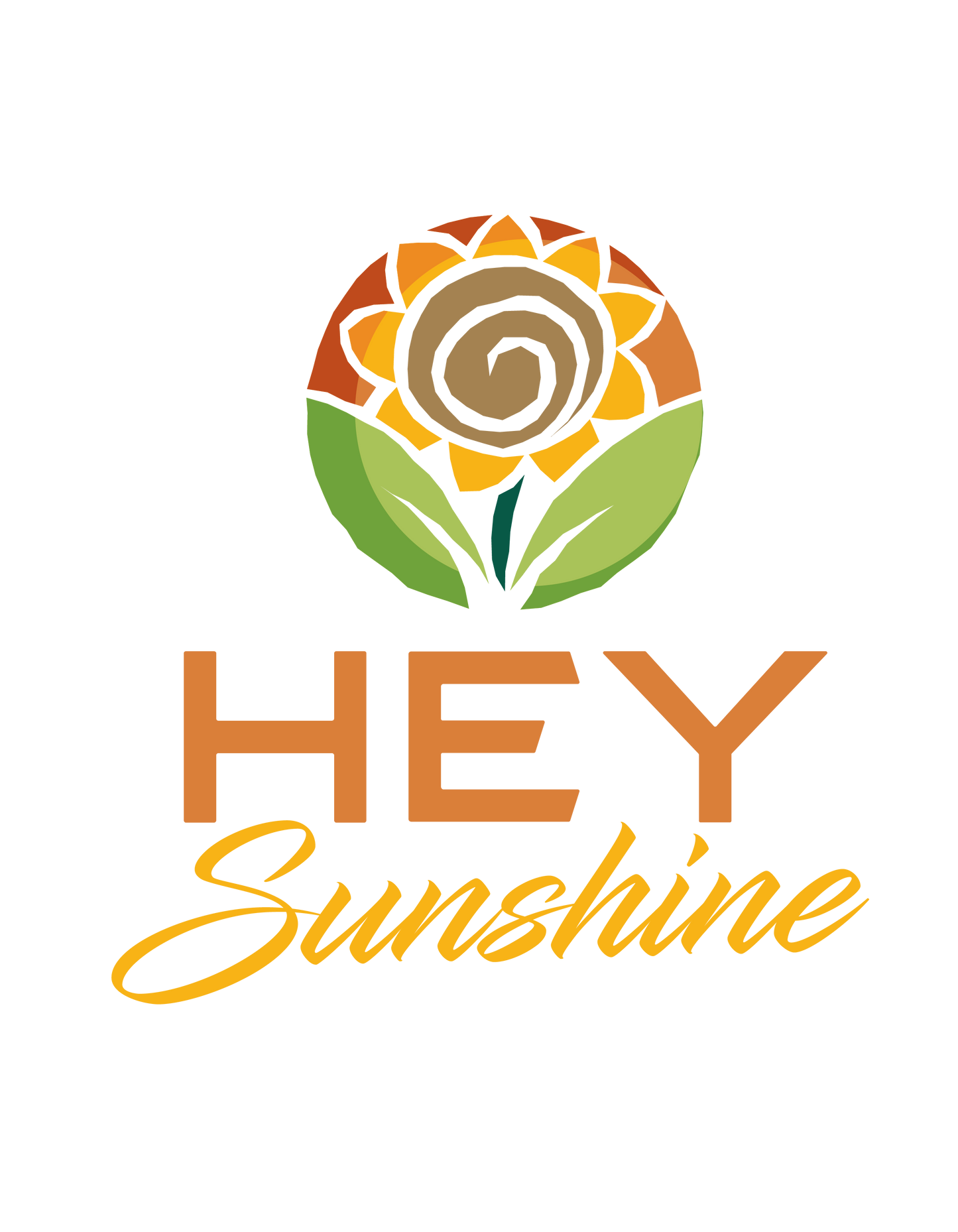 Women's 'Hey Sunshine" Small Sunflower Short Sleeve V-Neck T-Shirt